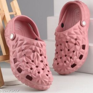 pink women crystal comfort clogs